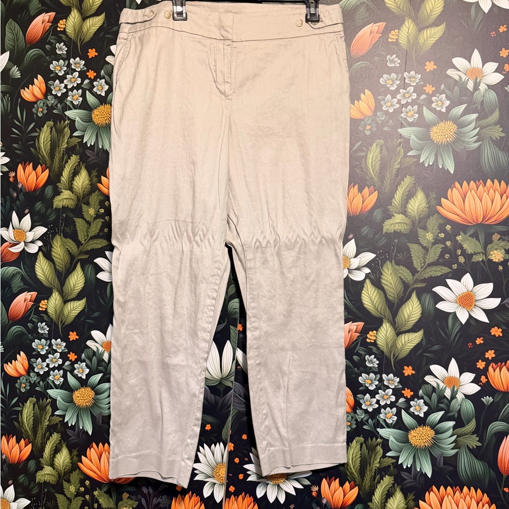 LOFT Beige Linen Pants